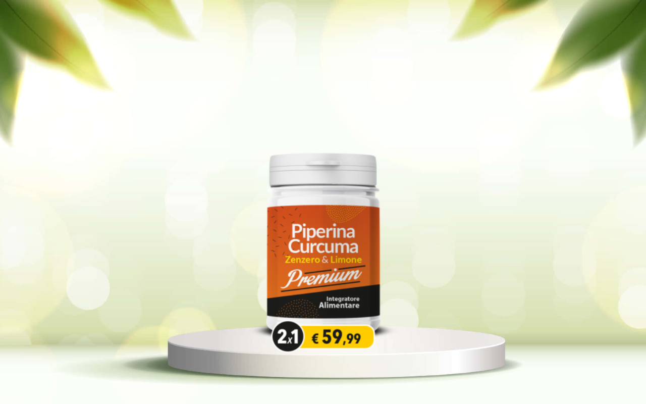 Prova Piperina e Curcuma Premium per depurare l’intestino e perdere peso ora